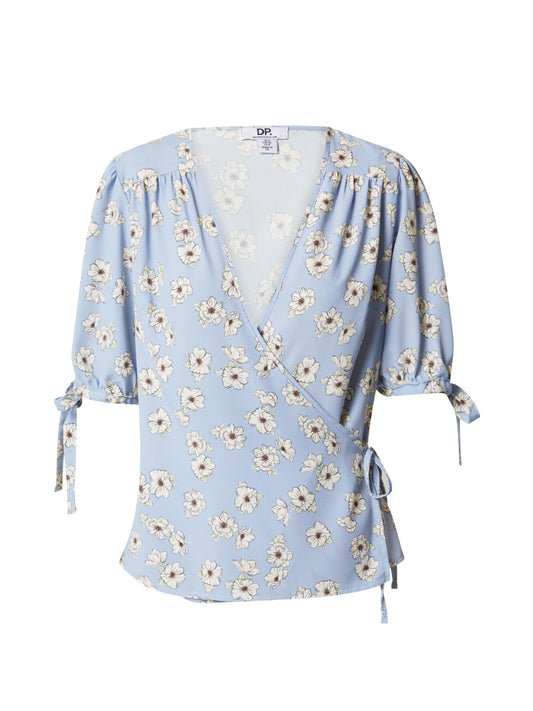Dorothy Perkins Blue Floral Wrap Top (10612463) Women