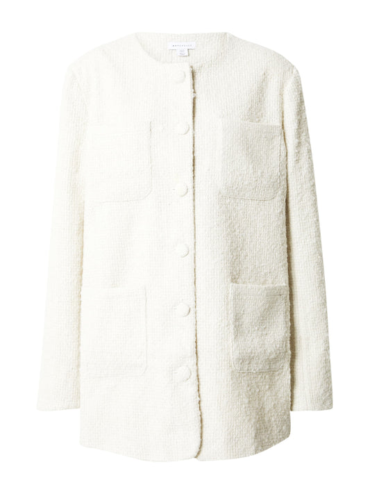 Warehouse Premium Wool Boucle Tweed Long Line Jack (10164147) Women