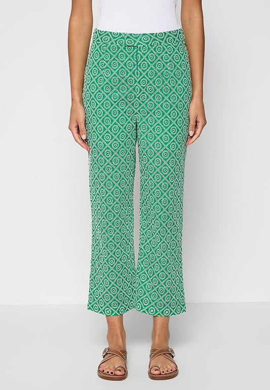 Broderie straight leg pant Women