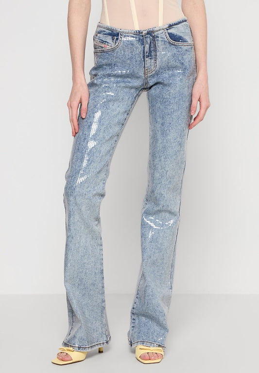 Diesel D-SHARK-S PANTALONI Light Blue (ZZO331434-K00) Women