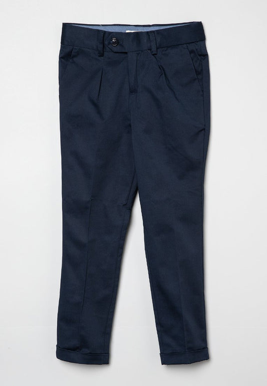 Scotch & Soda Loose tapered-fit classic dressed pants dark blue (ZZO2JQNBX-K00) Kids
