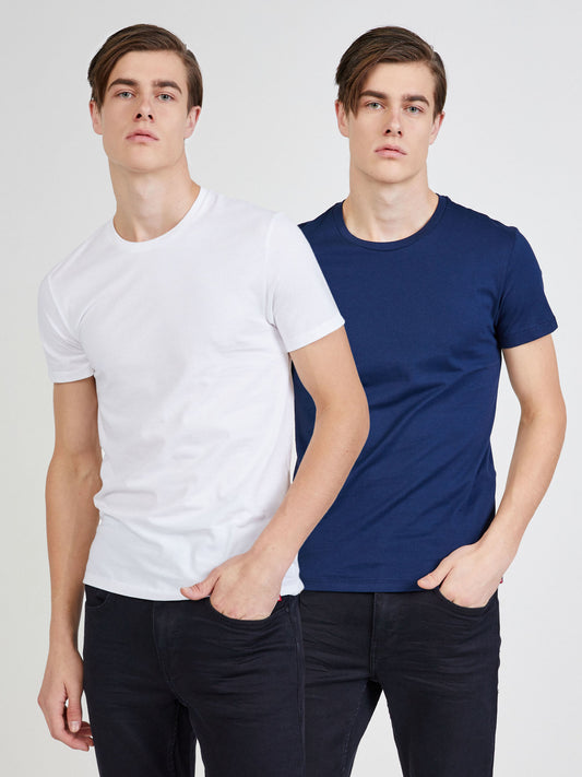 Levi's Set Of Two The Perfect T-Shirts In White And Blue (79541-0002-2300431) Men