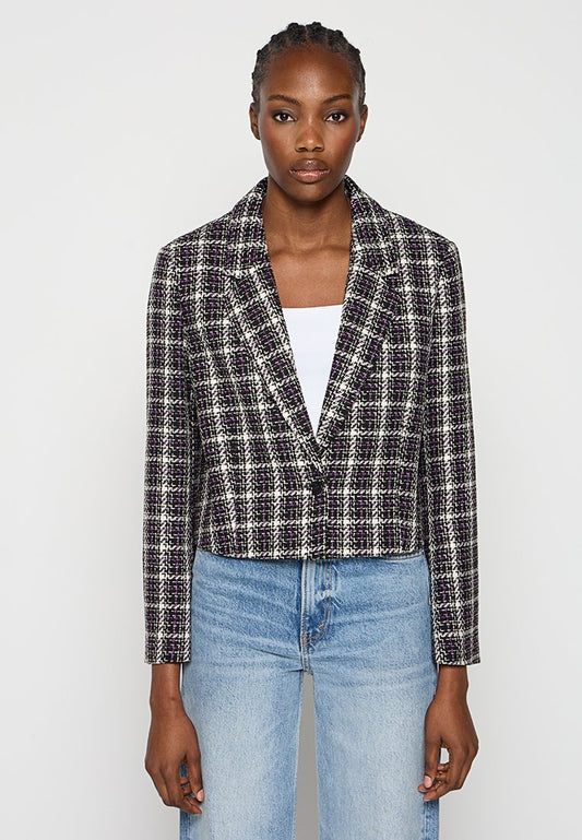 CHECK BOUCLE BLAZER Women