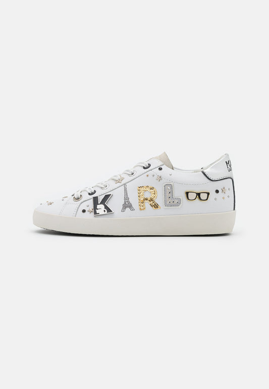 KARL LAGERFELD SKOOL Karl Paris Badge Lo White (K4811A07D-A11) Women