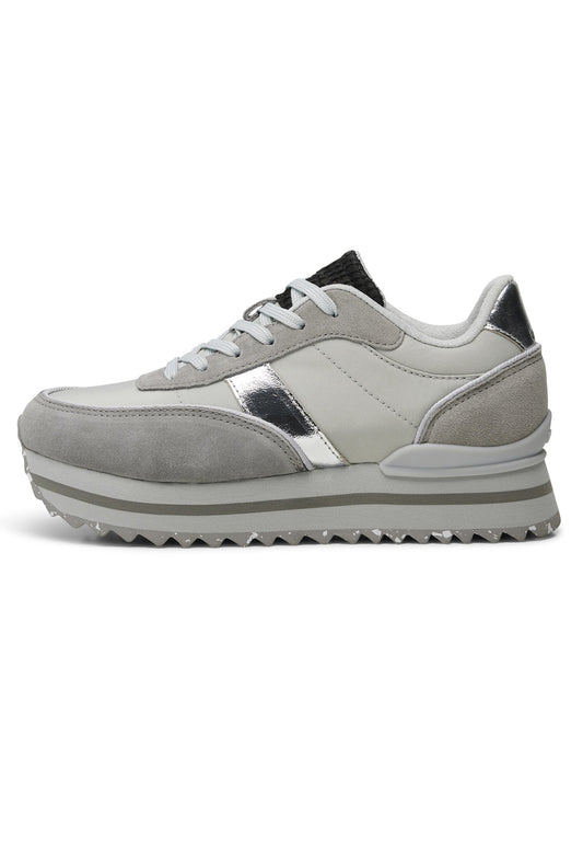 Woden Sneakers Nellie II Metallic Plateau Mottled Grey (WO811A06G-C11) Women