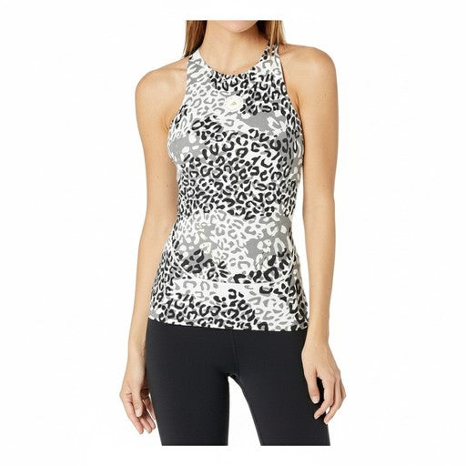 Adidas TruePur Leopard Print Tank Top White Black, Women