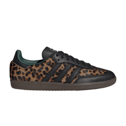 adidas Samba OG Black Green Leopard (JI2735) Women