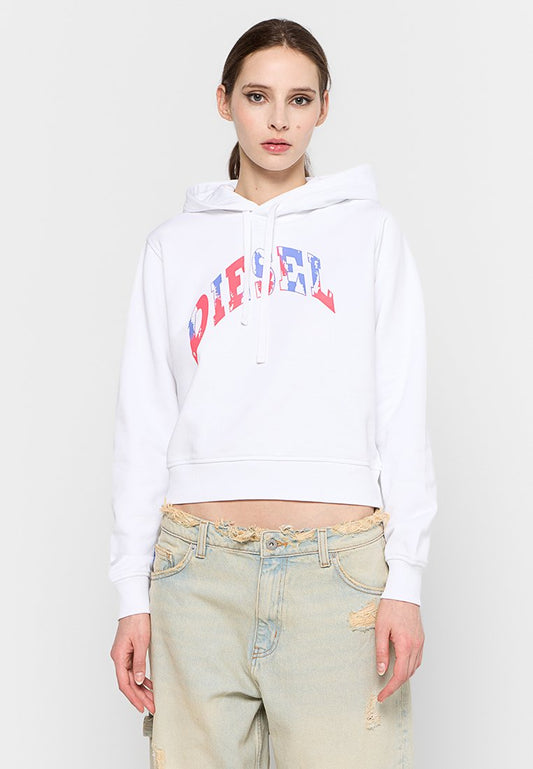 Diesel F-REGGY-HOOD 51-A FELPA White (ZZO2Y6R48-A00) Women