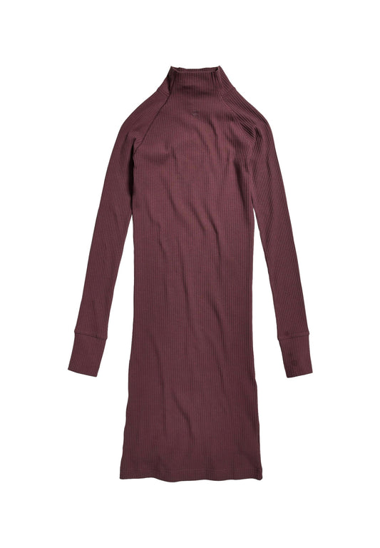 Rib slim dress Women