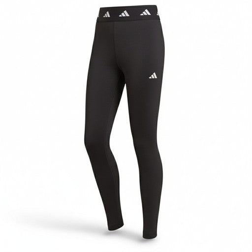 Adidas Performance Logo Band Black Girls Leggings, Kids