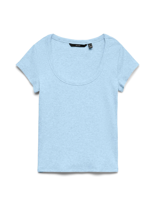 Chloe Short U-Neck Ice Water (10344953) Women