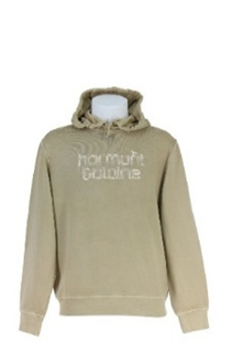 Harmont & Blaine Oversized Hooded Sweatshirt With Logo Taupe Melange (FDI072021201213) Men