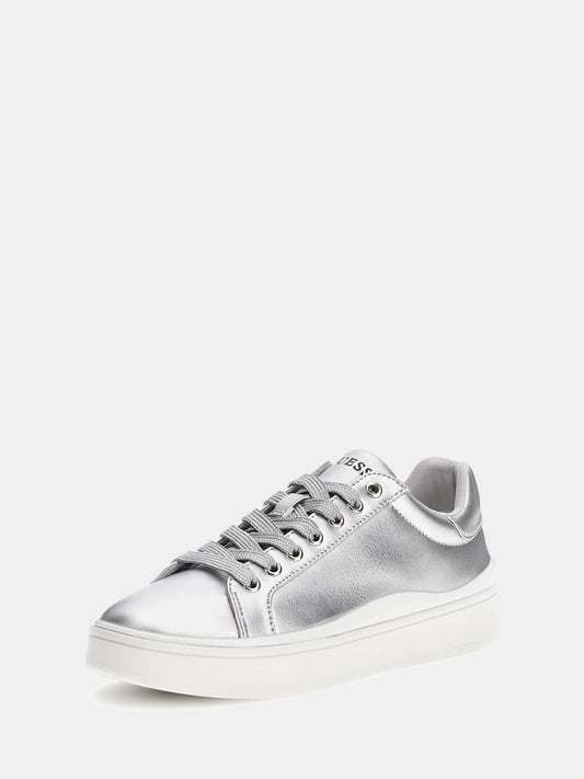 Guess Footwear (FLJBNYLEL12-SILVE) Women
