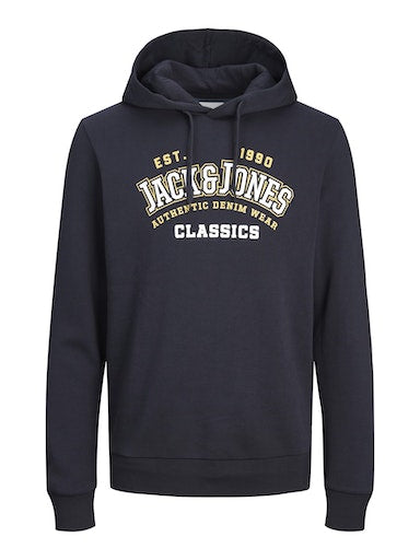 Jack & Jones Essentials JJELOGO SWEAT HOOD 2 COL 23/24 NOOS Dark Navy (12233597-DarkNavy) Men