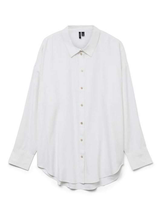 Nora Long Sleeve Oversize Shirt Bright White (10319825) Women