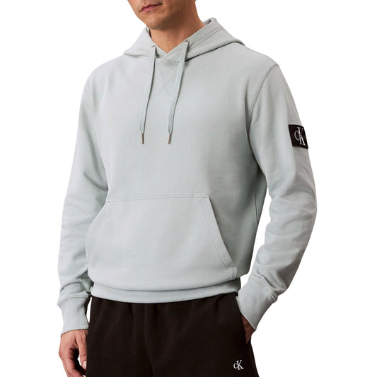 Calvin Klein 350 Terry Badge Hoodie Grey / Blue (LV04RC001G-MUN) Men