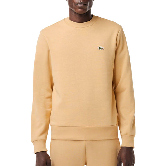 Lacoste Bio Cotton Fleece Crew Sweater Beige (SH9608-IXQ) Men