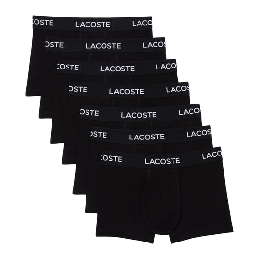 Lacoste Logo Waist Trunk Boxershorts (7-pack) Black (5H0864-031) Men