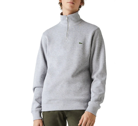 Lacoste Zip Stand-Up Collar Sweater Grey (SH1927-CCA) Men