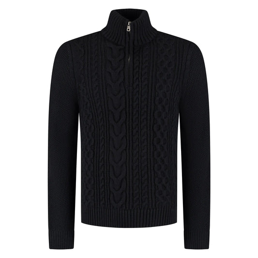 Superdry Jacob Cable Knit Half Zip Sweater (M6110698A-98T) Men
