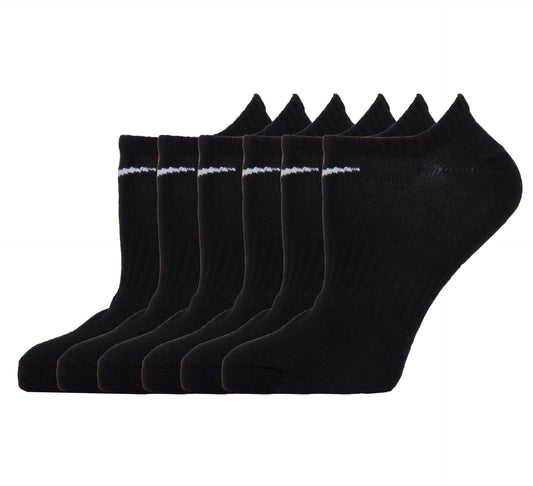 Nike Everyday Lightweight No-Show Socks (6-pack) (SX7679-010) Unisex