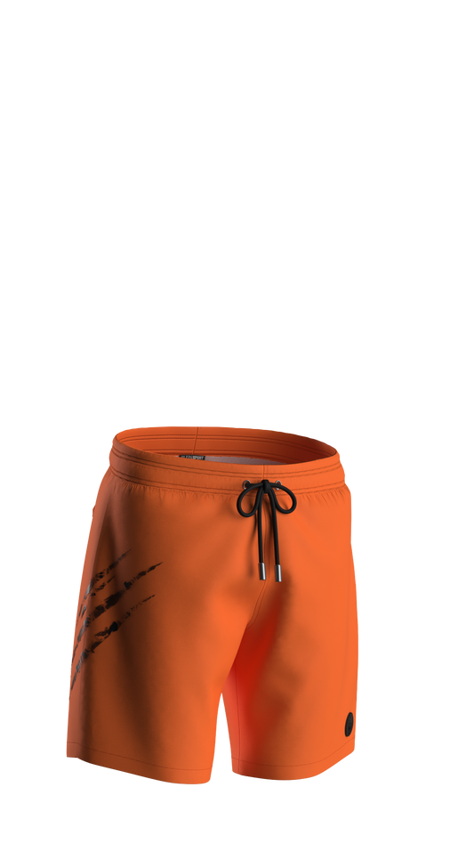 Plein Sport SCRATCH LONG BOARDSHORT (PS26MBL02_86_ORANGE_FLUO) Men