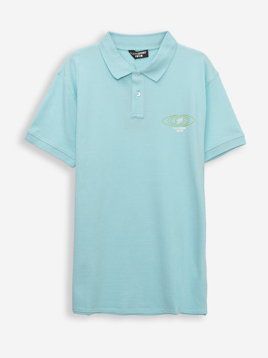 Plein Sport SPIRAL POLO (PS26MPL03_90_PASTEL_BLUE) Men
