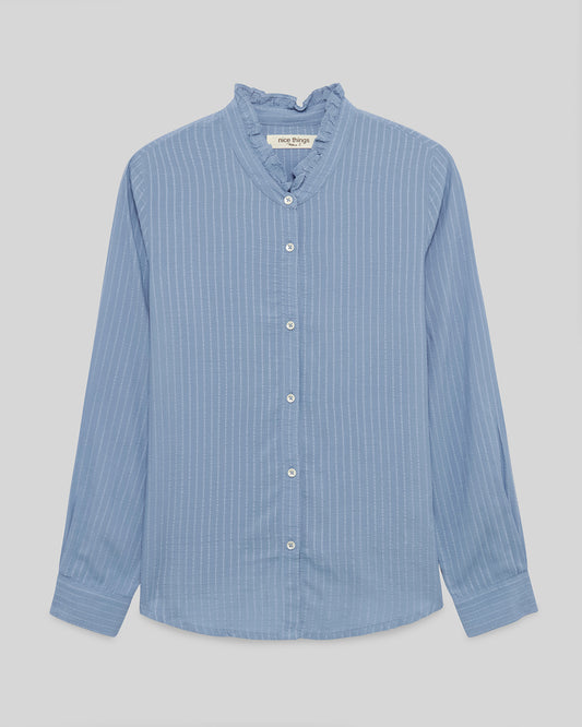 Shirt NICE THINGS Women (S5086_C17_blue_light)