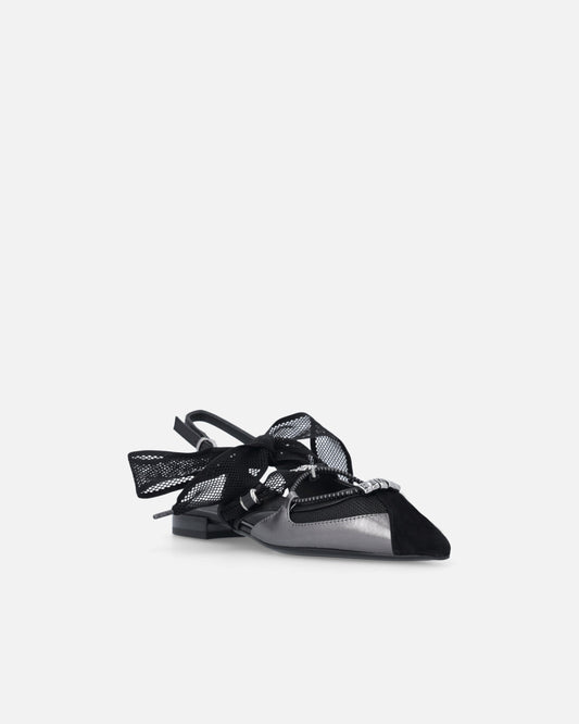 GIANIRA 30 - SLING BACK NAPPA BLACK Women