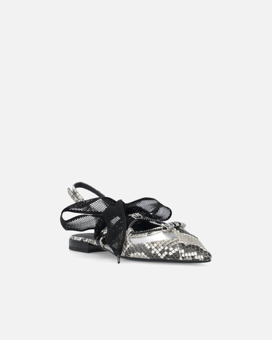 GIANIRA 30 - SLING BACK PRINTED CALF LEATHER ROCK Women