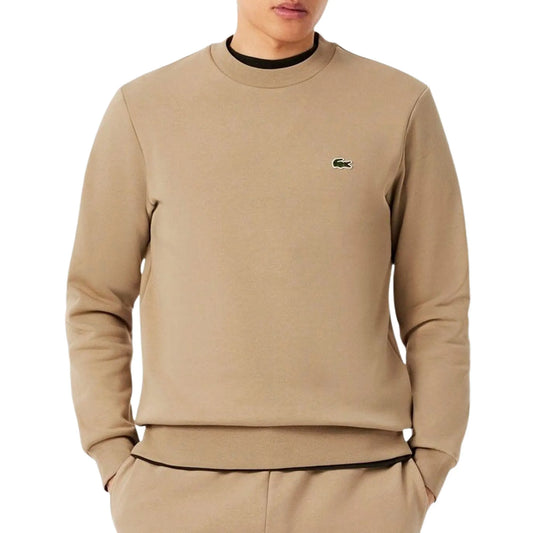 Lacoste Bio Cotton Fleece Crew Sweater Beige (SH9608-02S) Men