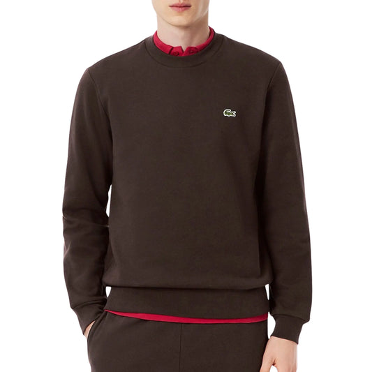 Lacoste Bio Cotton Fleece Crew Sweater Dark (SH9608-SKB) Men