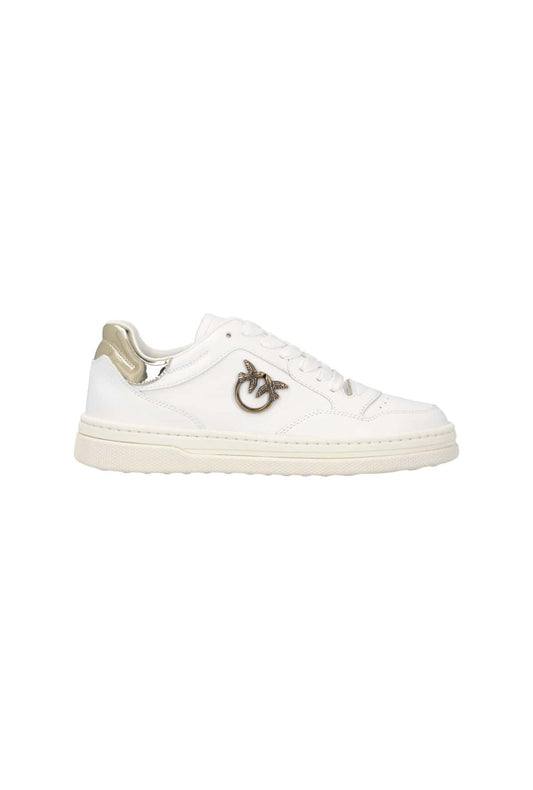 MANDY 11 - SNEAKER CALF LEATHER/SPREADING/MIRROR WHITE/LIGHT GOLD Women