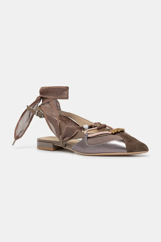 GIANIRA 30 - SLING BACK NAPPA BROWN Women