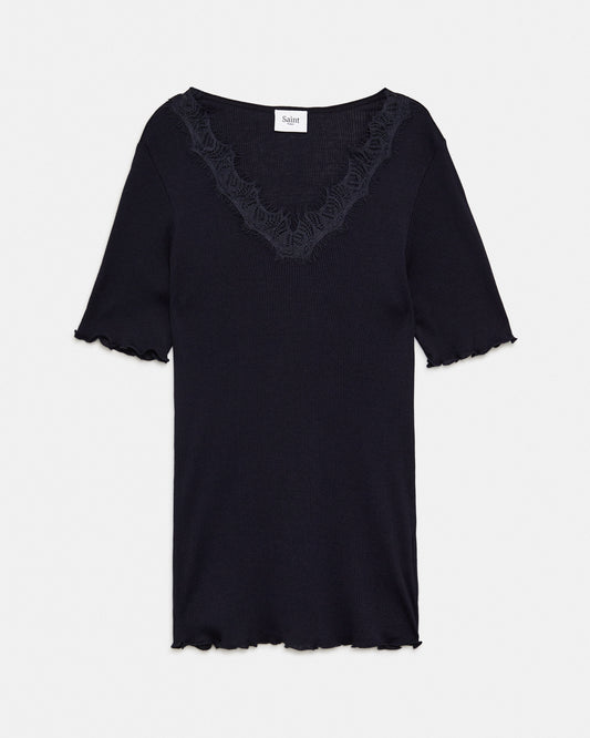 SAINT TROPEZ Top Dark Blue (18T3510C22) Women