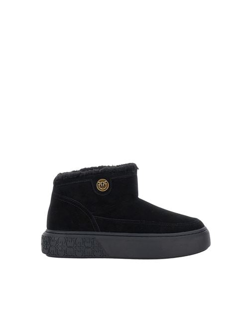 YOKO 22 - MID SNEAKER COW SUEDE/LINING FUR BLACK Women