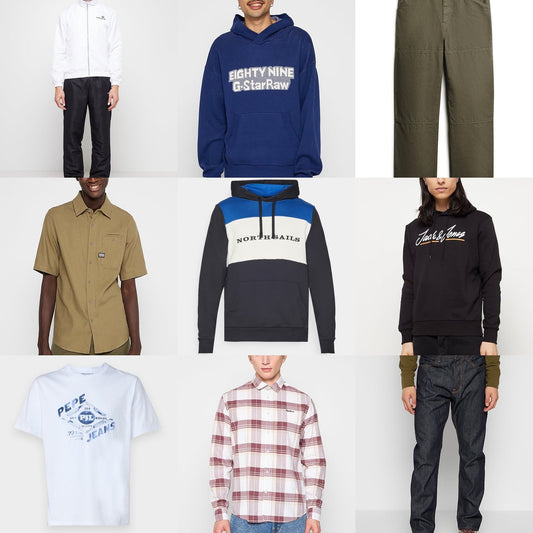 Men Apparel Bundle - Jack & Jones, G-STAR, Pepe Jeans cover