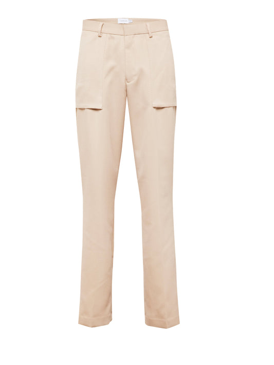 Topman straight stacker trousers in stone (10612448) Men