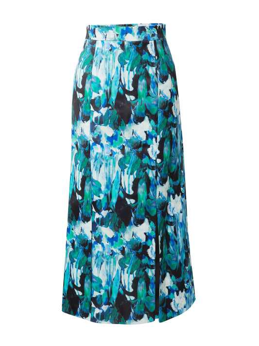 Warehouse Printed Spliced Midi Skirt (10157589) Women