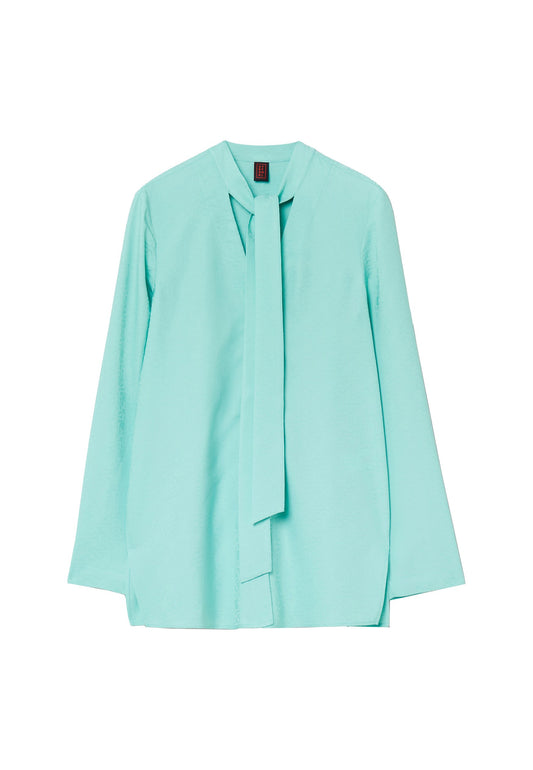 Jacquard blouse with scarf Women