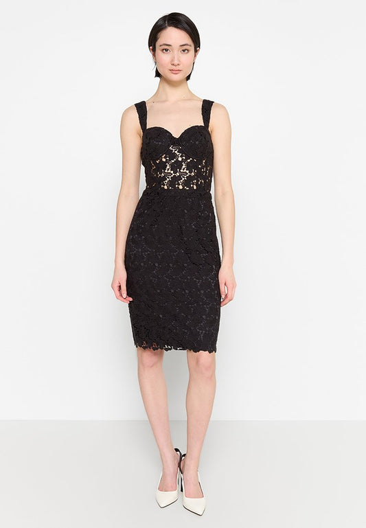 MARCIANO BY GUESS LUCA LACE CORSET DRESS Black (ZZO2N2K56-Q00) Women