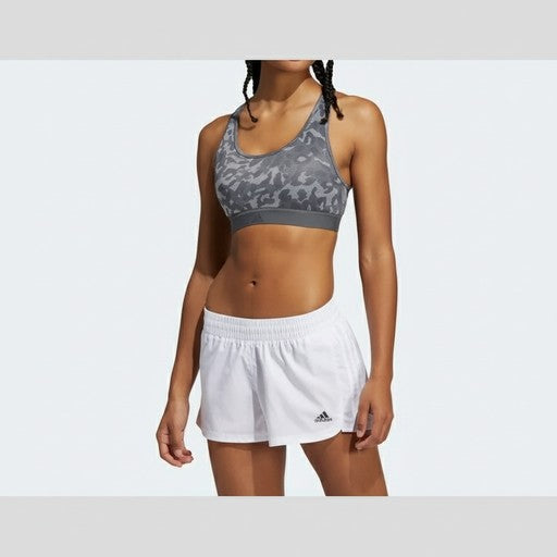 Adidas Grey Camo Medium Support Sports Bra, Women