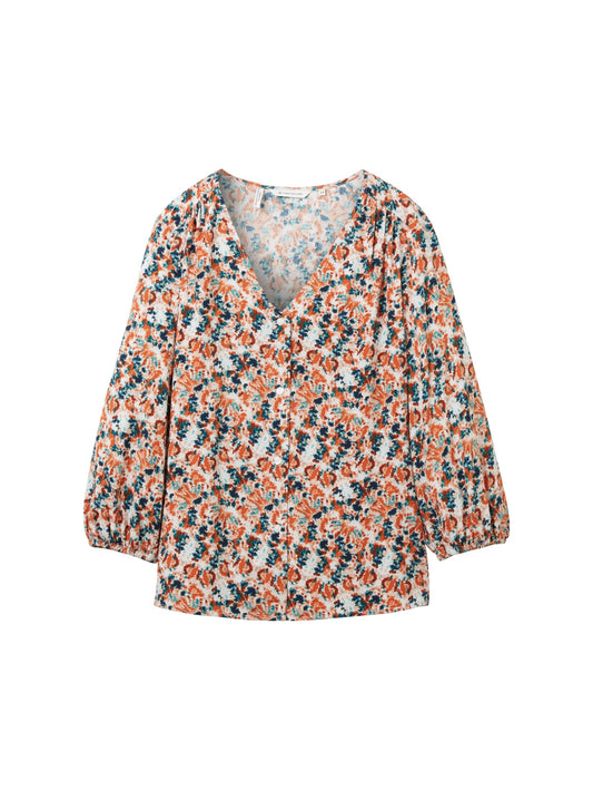 Tom Tailor printed V-neck blouse (11536883) Women