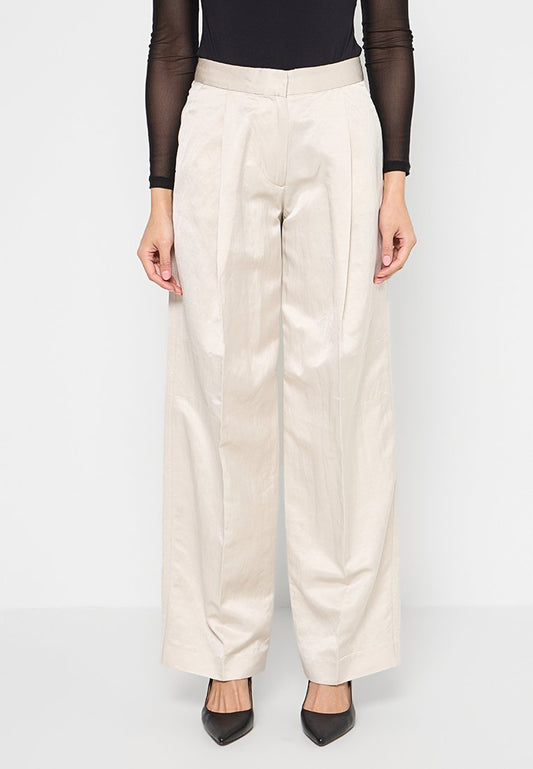 Calvin Klein SHINY VISCOSE TAILOR, PEA Beige (ZZO2U1J97-B00) Women