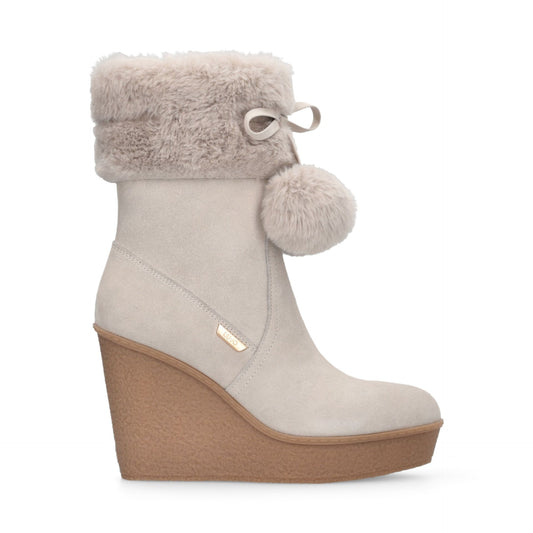 RANIA 01 - ANKLE BOOT COW SUEDE/FUR Women