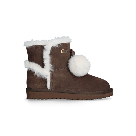 JIL 05 - ANKLE BOOT COW SUEDE EBANO Women