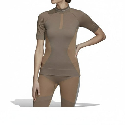 Adidas Run Knit Performance T-Shirt Brown, Women