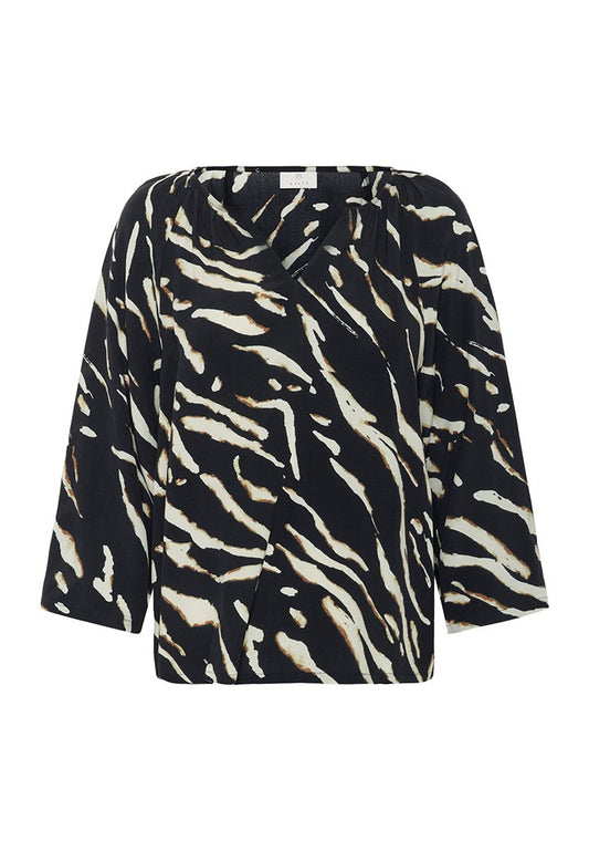 Kaffe KAzoey 3 4 SL Blouse Black (ZZO36WK20-Q00) Women