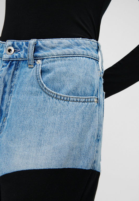 Karl Lagerfeld Jeans Jeans Jersey Block Denim Light Blue Denim (K3W21N01S-K11) Women