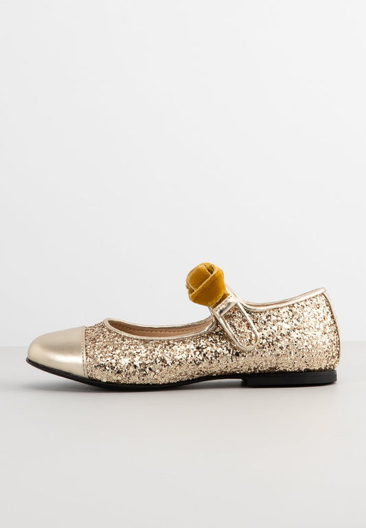 GLITTER MARY JANE WITH BOW EMBELLISHED Girls
